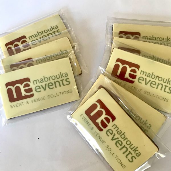 Branded chocolate discs and business cards - Image 2